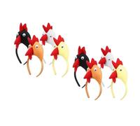 HEALEEP 8 Pcs Chicken Hair Hoop: Easter Rooster Headband for Adults Novelty Animals Chick Decoration for Halloween Costume Cosplay Holiday Dress- Up Party Birthday (random Color)