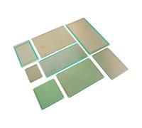 HEALEEP 8pcs Prototyping Board Solder Practice Board DIY Enthusiasts Single Sided Fiberglass Circuit Perforated Design Strong Connections Enhanced Stability for Labs and Prototyping