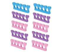 HEALEEP 90Pcs Heart Shape Nail Art Toe Separators Soft Eva Material for Manicure for Home and Salon Use Gorgeous Colors Pink for Comfortable Nail Decorating