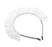 HEALEEP Accessory Cute Comfortable Versatile Soft, and Cosplay Hair Maid for Japanese Lolita White Lace Headband Hairband Kawaii Women Party Suitable for Performances Outfits