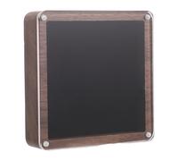 HEALEEP Acrylic and Black Walnut Medal Presentation Case for Student Awards, Challenge Coin Display Box with Compartments, Office Badge and Competition Medal Organizer