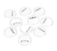 HEALEEP Acrylic Button Pins Badge 10pcs Plastic round Sublimation DIY Photo Lapel Badges for Crafting and Button Making 37mm