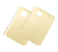 HEALEEP Acrylic Makeup Mixing Palettes with Spatula Compact and Lightweight 2 Set Cosmetic Foundation and Nail Art Mixing Tray, Portable Makeup Tools for Artists