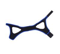HEALEEP Adjustable Chin Strap Triangle Jaw Belt for Sleep Comfortable Breathable Design Suitable for Men and Women Black/Blue