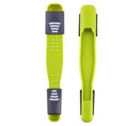 HEALEEP Adjustable Double-Head Measuring Spoon Food-Grade Plastic Scale Sliding Design for Dry and Liquid Ingredients Kitchen Baking and Cooking Tool Capacity