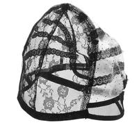 HEALEEP Adjustable Elastic Mesh Wig Cap with Water-soluble Paper for Wig Making, Breathable Hair Protective Net Cap, Medium Size for DIY and Performance Use