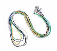 HEALEEP Adjustable Large Trash Can Rubber Bands, 6-Color Heavy Duty Elastic Trash Bag Fasteners for Outdoor Camping, Picnic, Party Waste Bin Holders and Garbage Bag Straps