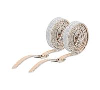 HEALEEP Adjustable Matte Buckle Shoe Straps for Heels Womens PU Straps for High Heels Support and Style Enhancer Elegant Cross Long Strip Design
