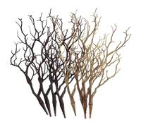 HEALEEP Artificial Antler Shaped Tree Branches Realistic Fake Branches Easy to Reuse 8pcs Made of Plastic for Decoration for Wedding and Evening Party Centrepieces