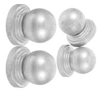 HEALEEP Ball Shaped Fence Post Caps 4Pcs Metal Post Covers Lightweight Design Suitable for Garden and Yard Fencing