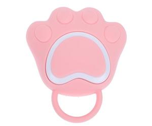 HEALEEP Bath Cleaning Brush Multipurpose Bathing Brush Comfortable and Mild to Use Silicone and Abs Material Fits The Palm of Your Hand Pink for Bath Newborn