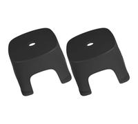 HEALEEP Bathroom Step Stool Allows Natural Squatting Position Plastic Toilet Foot Stool 2pcs with Non-Slip PVC Material Convenient to Store for Daily Life Places and Bedroom