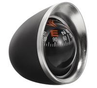 HEALEEP Black Car Mount Compass with Adhesive Base for Vehicle and Truck Dashboard, Abs and Acrylic Sphere for Direction Orientation, for Anywhere the Beaten Track Takes You