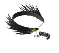 HEALEEP Black Gothic Halloween Headdress Headband with Spider Design Made of Felt and Alloy for Party and Group Photos, Chic Festival Hair Hoop Enhancing Halloween Atmosphere
