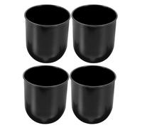 HEALEEP Brush Convenient Stylish Storage Spherical for Design and Holdlers 4pcs round Black with Preventing Stains, for Toilet Cleaning Toilet in in Homes and Bathrooms