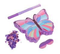 HEALEEP Butterfly Theme Set for Birthday Party with Stick Blindfold Confetti Reusable Safe Material Delightful Candy Smash Activity for Funfilled Celebrations and Butterfly Party