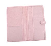 HEALEEP Car License Security Travel Accessories Pass Card Holder Car Insurance Holder Car Essentials Wallet Driver License Holder Car Registration Organizer Id Badge Holder Pink