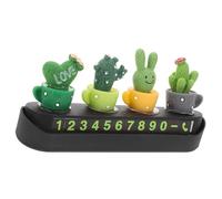 HEALEEP Car Temporary Parking Plate Vehicle Dashboard Plastic Phone Number Card Creative Cute Unique Moving Car Accessory for Temporary Parking