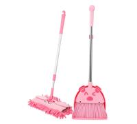 HEALEEP Cartoon Broom Mop Dustpan Set for Interactive Cleaning Tools with Miniature Design Encourages Household Chores and Educational Play for Boys
