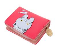 HEALEEP Cartoon Coin Purse for Portable Multi Functional Change Storage Bag Cute Cat Design Compact Organizer for Cards Cash and Coins Easy to Clean Durable and Lightweight