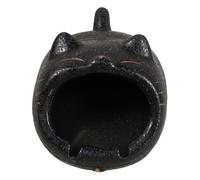 HEALEEP Ceramic Cat-shaped Ashtray for Smokers with Large Capacity, Decorative and Whimsical Design, Sturdy Indoor and Outdoor Tabletop Ash Holder for Home Use