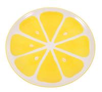 HEALEEP Ceramic Lemon Serving Plate Cute Japanese Style Food Tray Decorative Cartoon Salad Dish for Home Kitchen Party
