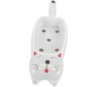 HEALEEP Ceramic Sauce Dish Small Plate for Individual Dipping Sauces and Serving Prep Recipes, Cute Cat Design, Sturdy Ceramic Material, for Barbecue and Party Use