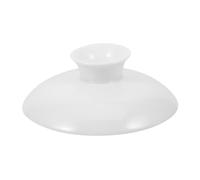HEALEEP Ceramic Tea Pot Replacement Lid White Teapot Cover for Loose Leaf Tea Elegant Design for Home Office and Restaurant Teaware Easy to Clean Prolonged Temperature