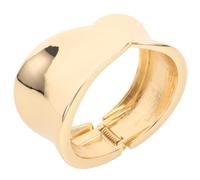 HEALEEP Chunky Open Cuff Bracelets for Women Gold Alloy Metal Bangle Minimalist Geometric Wrist Jewelry Gift for Girlfriend and Mom