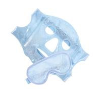 HEALEEP Cold Compress Face Mask Eye Mask Set for Men and Women Blue Gel Ice Pack for Face White Cooling Beads Eye Compress for Dark Circles Puffiness Headache Relief Facial Relaxation