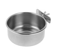 HEALEEP Coop Cup Rust Resistant Stainless Steel Hanging Pet Food Water Bowl for Crack Resistant Suitable for Dog Cat Bird Cages Cages and Coops