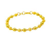 HEALEEP Copper Round Bead Bracelet for Women Solid Smooth Pure Copper Jewelry Fashion Hand Accessory Gift for Ladies and Friends