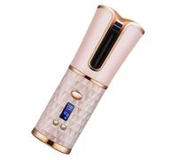 HEALEEP Cordless Hair Curling Tool USB Rechargeable Hair Curler Automatic with Adjustable Temperature and Alloy Ceramic Coating for DIY Hairstyle at Home