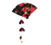 HEALEEP Creative Cherry Blossom Tassel Hairpin for Women Unique Fashion Hair Clip Headdress Elegant Black Chinese Inspired Hair Accessory for Parties and Daily Styling