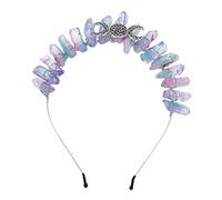 HEALEEP Crystal Headband Crystal Crown for Birthday Banquet Headband Tiara Prop Wedding Hair Accessory Party Headwear