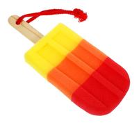 HEALEEP Cute Ice Cream Shaped Bath Sponge for Gentle Exfoliating Body Scrubber Lightweight Portable Bathing Sponge for Outdoor Travel Easy Hanging Design