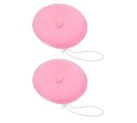 HEALEEP Cute Pink Cat Beret Hat with Rounded Cartoon Shape for Small Dogs and Kittens 2pcs Wool Yarn Material All-year-round Wearing for Birthday and Themed Portrait Shooting Sessions