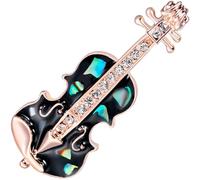 HEALEEP Decorative Alloy Daisy Brooch Pin for Women, Musical Instrument Inspired Rainbow Lapel Pin, for Daily Life and Special Parties Accessories