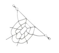 HEALEEP Decorative Spider Web Pants Chain Metal for Gothic Style Punk Jeans Trousers Accessories Men Women