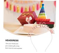 HEALEEP Delicate Birthday Party Crown Hairband Number Headdress for Women Stylish Photo Prop Creative Fun Accessory for Memorable Celebrations