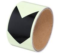 HEALEEP Directional Glow in the Dark Warning Tape Adhesive Tape Heavy Duty Pet Material for Outdoor Hazard Indication