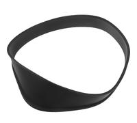 HEALEEP DIY Silicone Hair Cutting Guide Headband for Men, Curved Neckline Shaving Template Hair Trimming Tool, Black Haircut Fade and Styling Assistant for Home Use