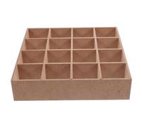 HEALEEP Dollhouse Wooden Bookshelf Slot Miniature Storage Rack for Photography Props Light Yellow Display Shelf for Doll House Accessories and Furniture Decoration