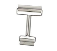 HEALEEP Double-Headed Stainless Steel Rolling Pin Roller, Multi-Function Dough Baking Tool, Dual Heads Baking Roller for Pizza, Pastry, and Pie Crust Preparation