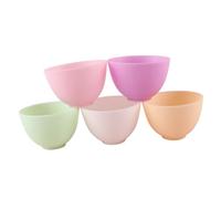 HEALEEP Drop White Silicone Bowl for Home Use Odorless Flexible Mixing Bowl for Facial Masks Measuring Ingredients Microwave and Dishwasher Safe