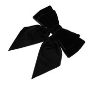 HEALEEP Elegant Velvet Bow Tie Brooch for Women, Black Velvet Bow Brooch for Dress, Coat Lapel Pin with Safe and Convenient Use, for Important Meetings and Bags Decoration