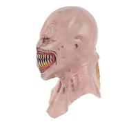 HEALEEP Evil Demon Face Mask for Halloween Scary Costume Accessory Premium Lightweight Latex Realistic Movable Mouth Design for Parties and Cosplay Events