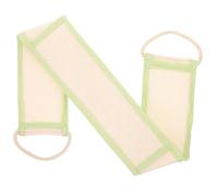 HEALEEP Exfoliating Back Scrubber Loofah Bath Scrubber with Nylon Rope Pull Strap Light Green for Thorough Cleansing and Beautify The Skin Bathing