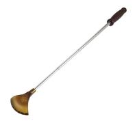 HEALEEP Extendable Back Scratcher for Men and Grandma with Smooth Comfortable Grip, Lightweight Chicken Wing Wood and Metal Construction, Compact Curved Head Design for Office and Stocking