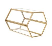 HEALEEP Eyebrow Brush Storage Box Glass Makeup Holder for Vanity Brush Holder Cup Organizer for Makeup Desk Organization